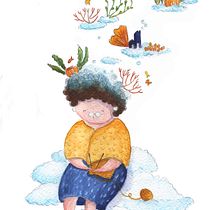 My project in Watercolor Techniques for Dreamlike Illustrations course. Projekt z dziedziny Trad, c, jna ilustracja,  R, sunek, Malowanie akwarelą, Ilustracja w i dawnicza użytkownika Francesca Fregni - 05.08.2021