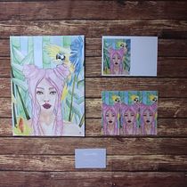 Mi Proyecto del curso: Ilustración en acuarela: naturaleza y vida. Eurídice. Ninfa del Bosque. Pintura, Pintura em aquarela, Desenho de retrato, Ilustração tradicional, Artes plásticas, Design gráfico, e Desenho artístico projeto de Goretti Cabido Martínez - 05.07.2021