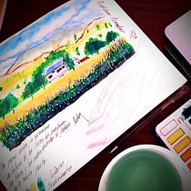 Mi Proyecto del curso: Cuaderno de viaje en acuarela. Traditional illustration, and Watercolor Painting project by alan_rodriguez146 - 08.05.2021