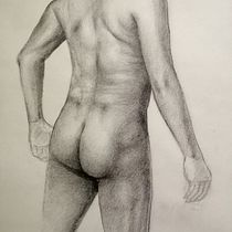 Mi Proyecto del curso: Dibujo de la figura humana en movimiento. Un projet de Beaux Arts, Esquisse , Dessin au cra, on, Dessin , et Dessin réaliste de Sandro Cabrera villablanca - 05.08.2021