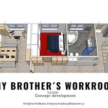 My project in Introduction to the Design of Small Spaces course. Interior Architecture, Interior Design & Interior Decoration project by Kristýna Hrášková - 08.05.2021