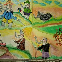 Mi Proyecto del curso: Despertando mi niño interior. Design, Traditional illustration, Fine Arts, Painting, Creativit, Stor, board, and Children's Illustration project by Alejandra Salustio - 08.03.2021