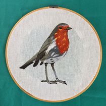 Mi Proyecto del curso: Pintar con hilo: técnicas de ilustración textil. Ilustração tradicional, e Bordado projeto de Oscar Javier Martínez González - 05.08.2021