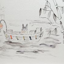 Mi Proyecto del curso: Ilustración en acuarela con influencia japonesa. Desenho, Ilustração tradicional, e Pintura em aquarela projeto de Mili - 06.08.2021