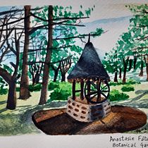 My project in Watercolor Travel Journal course. Traditional illustration, Watercolor Painting, Architectural Illustration, and Sketchbook project by Maria Farooq - 08.04.2021