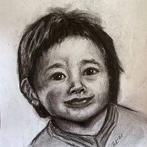 Mein Kursprojekt: Künstlerisches Porträt mit Kohlestift: die Atmosphäre. Ilustração tradicional, Artes plásticas, Desenho, Desenho de retrato, Desenho realista, e Desenho artístico projeto de Therese Keller - 06.08.2021