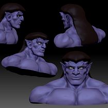 Mi Proyecto del curso: Goliath (Gargoyles) Ein Projekt aus dem Bereich 3D, Design von Figuren, 3-D-Modellierung, Design von 3-D-Figuren und 3-D-Design von Irene Carrasco Santano - 06.08.2021