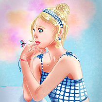 My project in Powerful Female Characters: Illustrating Confidence and Diversity course. Traditional illustration, Painting, Digital Illustration, Digital Drawing, and Digital Painting project by Juh - 08.06.2021