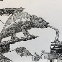 My project in Surrealistic Fineliner Illustration course Ein Projekt aus dem Bereich Traditionelle Illustration, Bleistiftzeichnung, Zeichnung, Realistische Zeichnung, Artistische Zeichnung und Illustration mit Tinte von Julie Gorringe - 06.08.2021