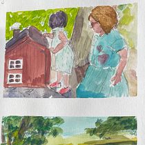 After Sarah's course...... Traditional illustration, Sketching, Creativit, Drawing, Watercolor Painting, Sketchbook, and Gouache Painting project by manjawil - 08.05.2021