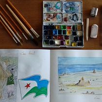 Mon projet du cours : Carnet de voyage à l’aquarelle. Traditional illustration, Watercolor Painting, Architectural Illustration, and Sketchbook project by Bernard Bernard LE MAREC - 08.07.2021