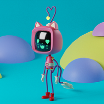 Robot Cat. Projekt z dziedziny  Motion graphics, Projektowanie postaci, Projektowanie produktowe i  Modelowanie 3D użytkownika jorgestevengalvan - 05.08.2021