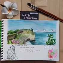 My project in Watercolor Travel Journal course. Traditional illustration, Watercolor Painting, Architectural Illustration, and Sketchbook project by niki_k - 08.08.2021