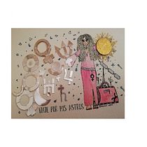 Viaje por mis astros. Creativit, Drawing, Collage, Traditional illustration, Paper Craft, Design, and Character Design project by Silvia Leon - 08.08.2021