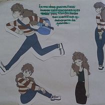 Proyecto :creación de mi personaje Crystali. . Traditional illustration, Character Design, Comic, and Manga project by Diana Cristal Gutiérrez Chávez - 08.09.2021