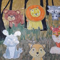 Il mio progetto del corso: il paese dove risplende una Stella . Traditional illustration, Collage, Paper Craft, Children's Illustration, Creating with Kids, and Narrative project by teres_sop - 02.16.2023