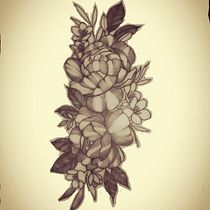 Mi Proyecto del curso: Tatuaje botánico con puntillismo. Un progetto di Illustrazione tradizionale, Design di tatuaggi e Illustrazione botanica di Condurache George - 09.08.2021