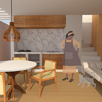 Meu projeto do curso: Representação gráfica de projetos arquitetônicos. Architecture, Graphic Design, Interior Architecture, Interior Design, L, scape Architecture, Collage, Digital Architecture, and Architectural Illustration project by Fernanda Ferreira - 08.08.2021