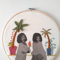 Mi Proyecto del curso: Bordado en fotografías sobre tela. Photograph, Collage, Paper Craft, Printing, Embroider, and DIY project by Purificación Hoyos Ballines - 08.09.2021