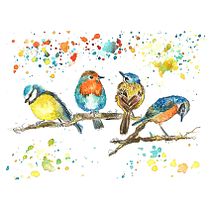 Mi Proyecto del curso: Acuarela artística para ilustración de aves. Traditional illustration, Watercolor Painting, Realistic Drawing, and Naturalistic Illustration project by Mercedes Lamborelle - 07.09.2021