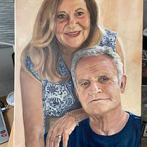 Mi Proyecto del curso: Retrato expresivo al óleo: explora la técnica alla prima. Fine Arts, Painting, and Oil Painting project by Ana de Velasco - 07.30.2021