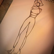 Meu projeto do curso: Ilustração de croqui de moda. Een project van Traditionele illustratie,  Schetsen,  Modeontwerp y Digitale tekening van Flávia Condé - 08.08.2021