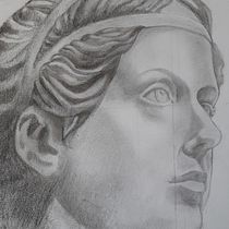 Mi Proyecto del curso: Retrato realista con lápiz de grafito. Traditional illustration, Fine Arts, Sketching, Pencil Drawing, Drawing, Portrait Drawing, Realistic Drawing, Artistic Drawing, and Figure Drawing project by daniela_feest333 - 08.10.2021