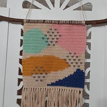 Meu projeto do curso: Intarsia crochê: teça suas tapeçarias. Decoration, Fiber Arts, DIY, and Crochet project by Susana Garcia - 08.11.2021