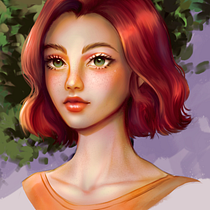 Mi Proyecto del curso: Retratos digitales de fantasía con Photoshop. Traditional illustration, Drawing, Digital Illustration, Portrait Drawing, Digital Drawing, and Digital Painting project by Carlos Alberto Pomar Barón - 08.11.2021