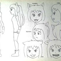 Creación de personajes manga: Ficha de personaje. Traditional illustration, Character Design, Comic, and Manga project by Diego Maidana - 08.07.2021