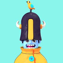 My project in 3D Character Design and Illustration course. 3D, Character Design, 3D Modeling, and 3D Character Design project by danmoutia - 07.21.2021