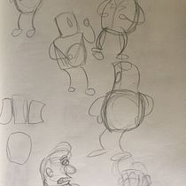 Mi Proyecto del curso: Introducción a la creación de personajes estilo cartoon. Un projet de Illustration traditionnelle, Conception de personnages , et Dessin de Sara Sanders Meza - 11.08.2021