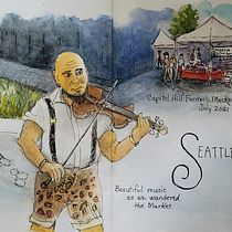 My project in Artistic Watercolor Sketching: Dare to Express Your Ideas course. Traditional illustration, Sketching, Creativit, Drawing, Watercolor Painting, and Sketchbook project by kris.hill10 - 08.11.2021