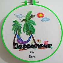 Meu projeto do curso: Técnicas básicas para bordado de letras. Embroider project by Cris Kosch - 08.12.2021