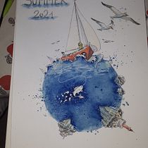 Mi Proyecto del curso: Técnicas de acuarela para ilustraciones de ensueño. Projekt z dziedziny Trad, c, jna ilustracja,  R, sunek, Malowanie akwarelą, Ilustracja w i dawnicza użytkownika lea_jarry - 12.08.2021
