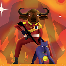 My project in Geometric Illustration with Volume course. Traditional illustration, Character Design, and Digital Illustration project by Witchakorn Wattanadilok - 08.12.2021