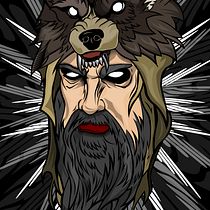 VikingWolf - Mi Proyecto del curso: Arte vectorial: refleja tu estilo con Illustrator . Ilustração tradicional, Ilustração vetorial e Ilustração digital projeto de Javier Dorneles Muñoz - 12.08.2021