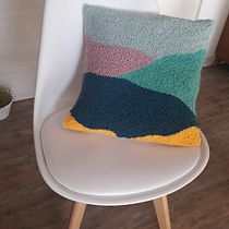 Mi Proyecto del curso: Bordado XL con aguja mágica. Bordado, Decoração de interiores, e Punch needle projeto de Andrea Jacobsen - 12.08.2021