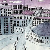My project in Urban Sketching: Express Your World in a New Perspective course. Un projet de Illustration traditionnelle, Esquisse , Dessin, Aquarelle, Illustration architecturale , et Carnet de croquis de Tamara Safarova - 15.04.2021