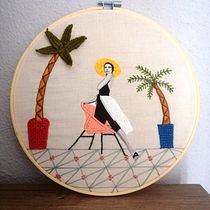 Mi Proyecto del curso: Bordado en fotografías sobre tela. Photograph, Collage, Paper Craft, Printing, Embroider, and DIY project by Isabela Olmo - 08.12.2021
