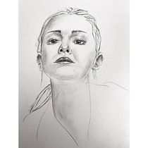 My project in Introduction to Portrait Drawing course. Projekt z dziedziny Trad, c, jna ilustracja,  Sztuki piękne, R, sunek ołówkiem,  R, sunek, Portret,  R, sunek art, st, czn, R i sunek anatomiczn użytkownika Katrien - 12.08.2021