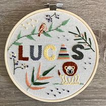 Mi Proyecto del curso: Técnicas básicas para bordar letras. Embroider project by Rocío Ramírez - 08.13.2021