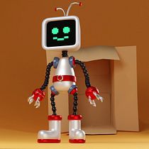 MARCIAN_BOT  Blender 3D . Een project van Motion Graphics, Ontwerp van personages, Productontwerp y  3D-modellering van Alejandro Cardozo Rubio - 13.08.2021
