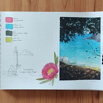 Il mio progetto del corso: Diario di viaggio ad acquerello. Traditional illustration, Watercolor Painting, Architectural Illustration, and Sketchbook project by Marzia Sar - 08.13.2021