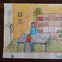Il mio progetto del corso: Dottoressa al lavoro. Un proyecto de Ilustración tradicional, Bocetado, Creatividad, Dibujo, Pintura a la acuarela, Sketchbook y Pintura gouache de Monica Gugliotta - 13.08.2021