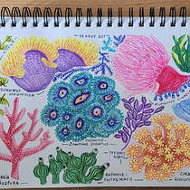 Mon projet du cours : Techniques d’illustration pour débloquer votre créativité. Design, Traditional illustration, Fine Arts, Painting, Creativit, Creating with Kids, and Sketchbook project by car_so - 08.12.2021