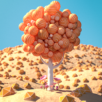 Meu projeto do curso: Animação 3D com Cinema 4D e Redshift para iniciantes. Un proyecto de 3D, Animación 3D, Modelado 3D y Diseño 3D de Rômulo Tomaz Righi de Aquino Filho - 13.08.2021
