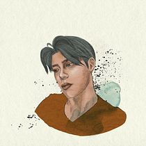 My project in Illustrated Portraits with Procreate course. Ilustração tradicional, Ilustração vetorial, Ilustração digital, e Desenho de retrato projeto de phuong_vm93 - 14.08.2021