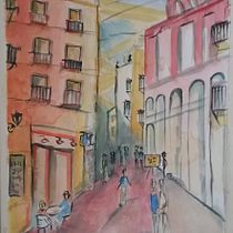 Mi Proyecto del curso: Paisajes urbanos en acuarela. Un projet de Beaux Arts, Aquarelle et Illustration architecturale de Carlos Baena - 14.08.2021
