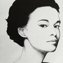 Il mio progetto del corso: Ritratto realistico con penna. Ilustração tradicional, Desenho, Desenho de retrato, Desenho realista, e Desenho artístico projeto de Giorgia - 14.08.2021